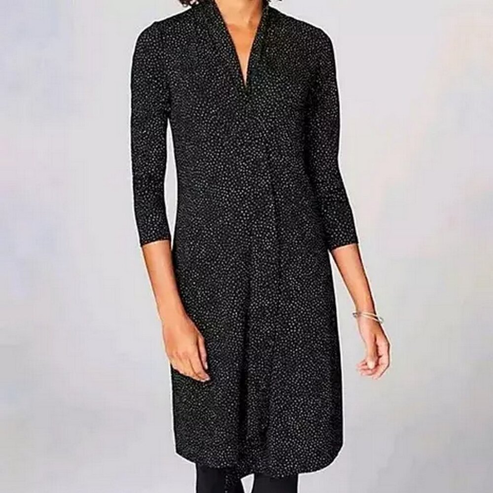 J. Jill Wearever Collection Stretch Polka Dot Dress